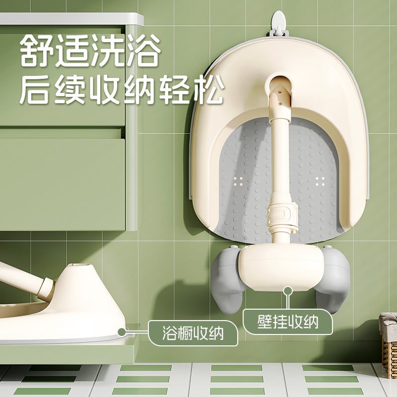 Baby Bath Rack Baby Standing Bath Artifact Bath Tub Table Foldable Installation-Free Non-Slip - Image 4